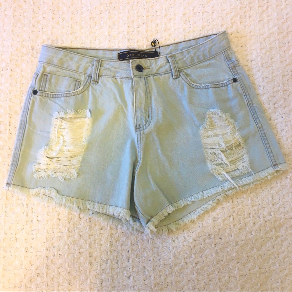 Light Wash Denim Shorts